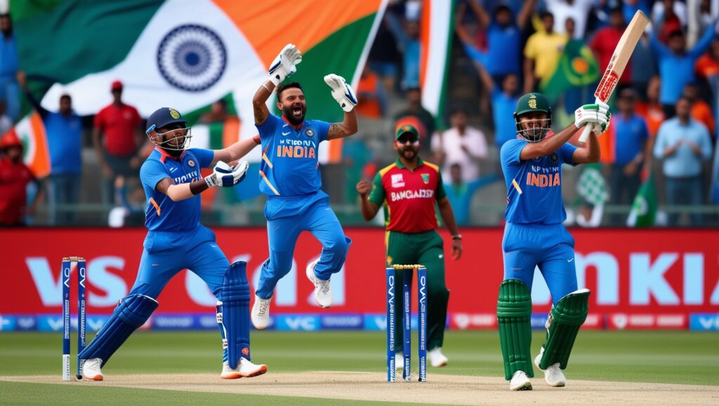 India vs Bangladesh:Moments and Highlights from an Epic Cricket Battle